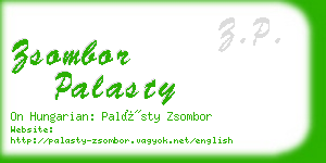 zsombor palasty business card